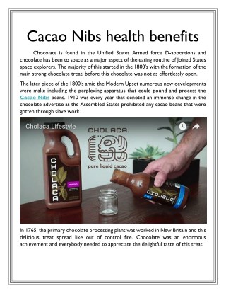 Cacao Nibs health benefits