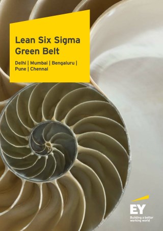 Lean Six Sigma Green Belt Training & Certification Program - EY India