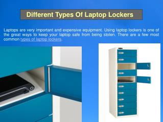 Different Types Of Laptop Lockers