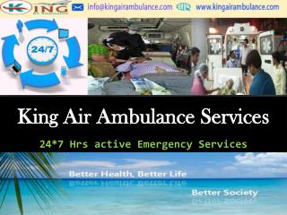 Very Low Cost Air Ambulance Services in Kolkata by King Air Ambulance