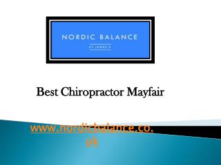 Chiropractor ST James - www.nordicbalance.co.uk