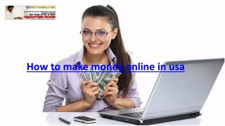 How to make money online in usa