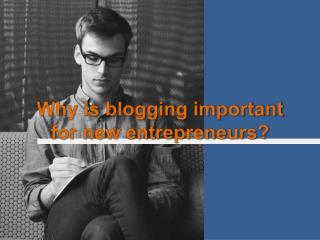 Why is blogging important for new entrepreneurs? - Blogapalooza