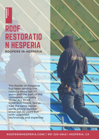 Roofing Contractor Hesperia