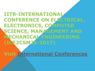 Engineering conference alerts