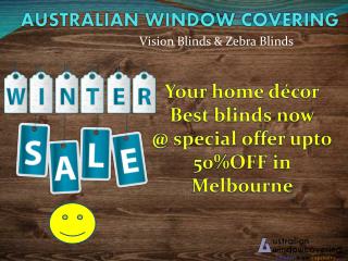winter special offer for vision blinds