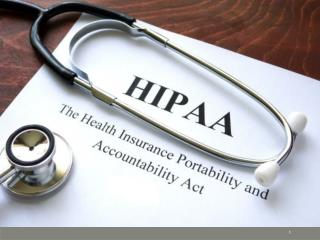 The Health Insurance Portability and Accountability Act 