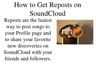 How to Get Reposts on SoundCloud