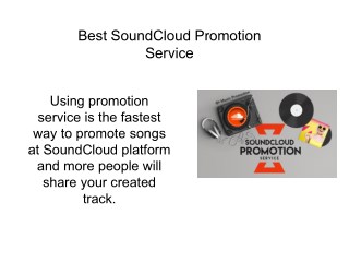 Best SoundCloud Promotion Service