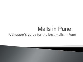 Malls in Pune