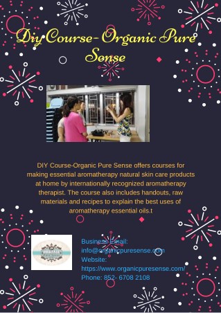 Diy Course- Organicpuresense