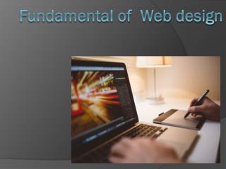 Fundamentals of Web design.