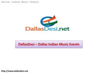 DallasDesi – Dallas Indian Music Events