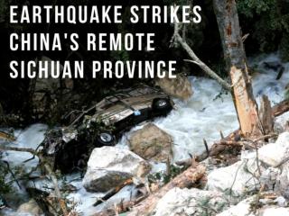 Earthquake strikes China's Sichuan province