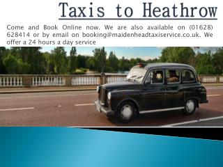 Taxis to Heathrow