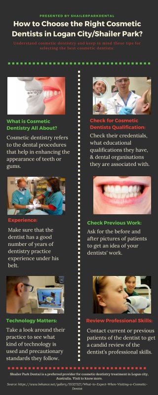 How to Choose the Right Cosmetic Dentists in Logan City/Shailer Park?