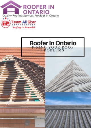 Roof Restoration Ontario
