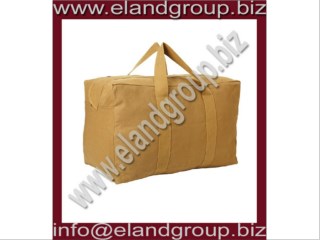 Black Canvas Small Parachute Cargo Bag