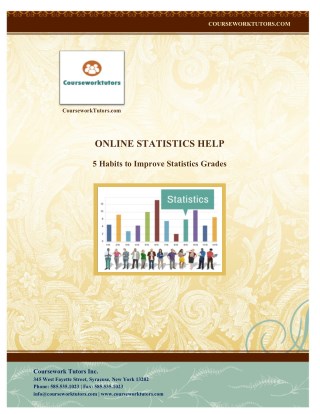 Online statistics help - 5 habits to improve statistics grades