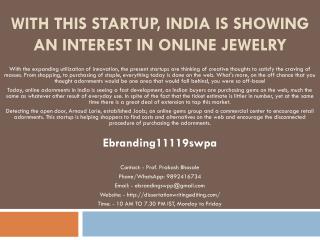 With This Startup, India Is Showing an Interest in Online Jewelry