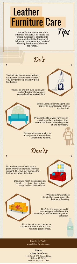Leather Furniture Care Tips