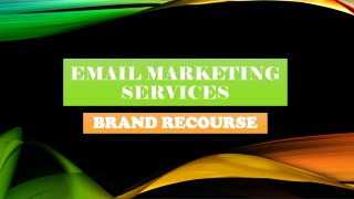 Brand Recourse, Best Email Marketing Services
