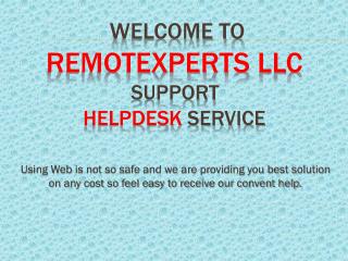 RemoteXperts LLC Presentation for Antivirus, Browser and Email Support
