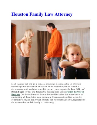 Houston Family Law Attorney