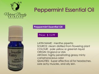 peppermint essential oil | natural Beauty skin care | natural Beauty skincare
