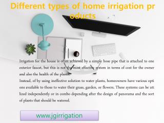 garden irrigation