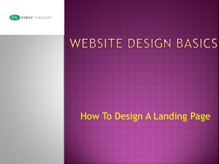 Website Design Basics – How To Design A Landing Page