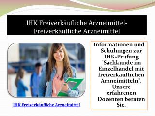 IHK Freiverkäufliche Arzneimittel-Freiverkäufliche Arzneimittel