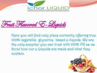 Most Popular Fruit Liquid in UK