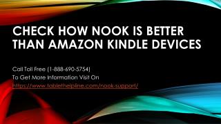 How Nook Is Better Than Amazon Kindle Devices?