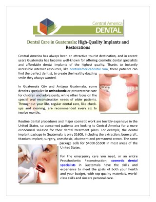 Cosmetic Dentistry Specialist