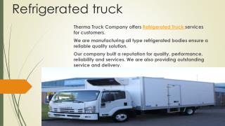 Refrigerated truck