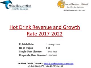 United States Hot Drink Market Shipment by Vendors 2017