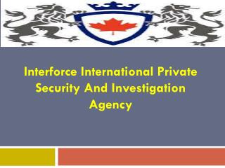 Take Registered Security Guard License In Ontario