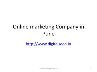 Digitalseed India is Internet marketing Company, Agency in Pune | Online Marketing Services Provider