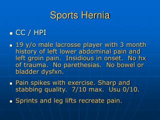 Sports Hernia