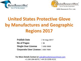 United States Protective Glove Market By Manufacturers, Regions, Type And Application, Forecast To 2022