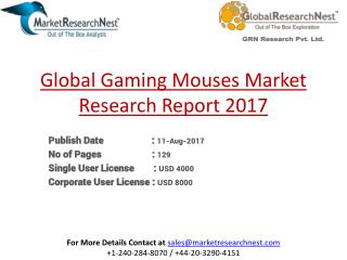 Global Gaming Mouses Market Research Report 2017
