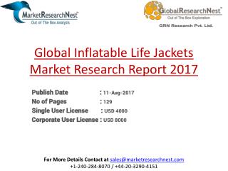 Global Inflatable Life Jackets Market Research Report 2017