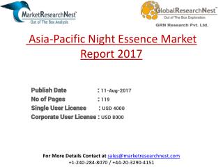 Asia-Pacific Night Essence Market Forecast 2017-2022