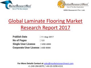 Global Laminate Flooring Market Research Report 2017