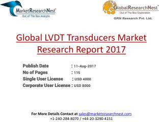 Global LVDT Transducers Market Research Report 2017