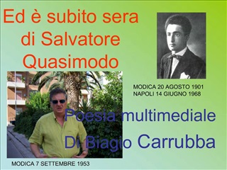 Ed subito sera di Salvatore Quasimodo