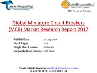 Global Miniature Circuit Breakers (MCB) Market Research Report 2017