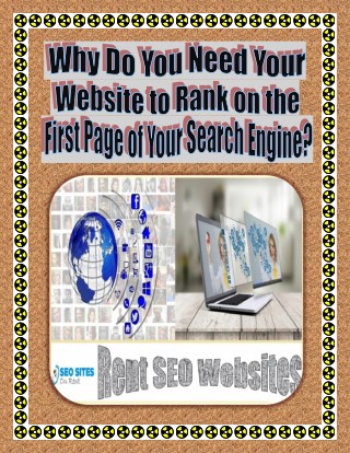 Why Do You Need Your Website to Rank on the First Page of Your Search Engine?