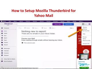 How to Set Up Yahoo Mail in Thunderbird